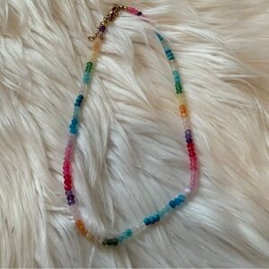 Allie+Bess Rainbow Lila 4mm Beaded 16” Necklace